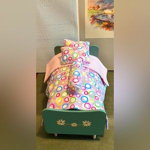 Handmade Bed-Cover Set, Made to fit a Maileg Mini Bunny Bed (22cm)
